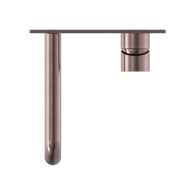 Nero Mecca Wall Basin/Bath Mixer 185mm Brushed Bronze