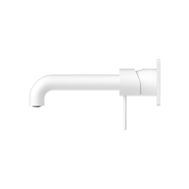 Nero Mecca Wall Basin/Bath Mixer 260mm Matte White