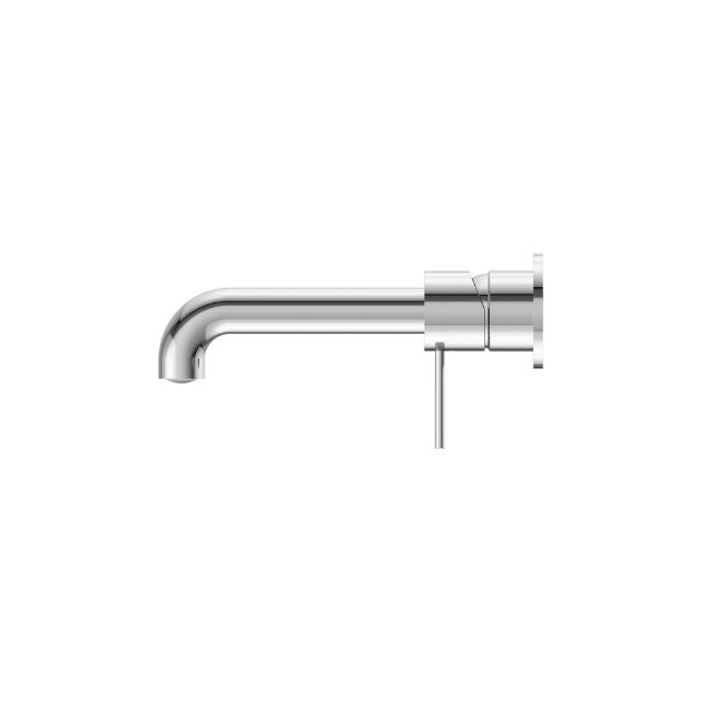 Nero Mecca Wall Basin/Bath Mixer Separate Back Plate 120mm Chrome