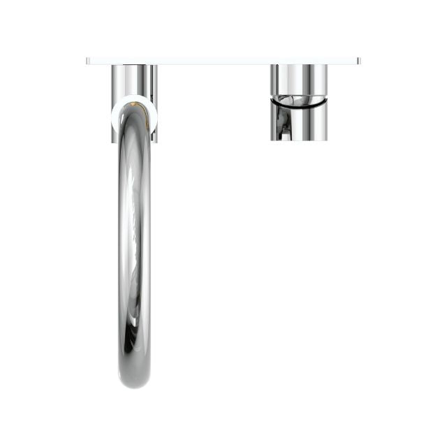 Nero Mecca Wall Basin/Bath Mixer Swivel Spout Chrome