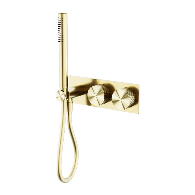 Nero Opal Progressive Shower System Brushed Gold