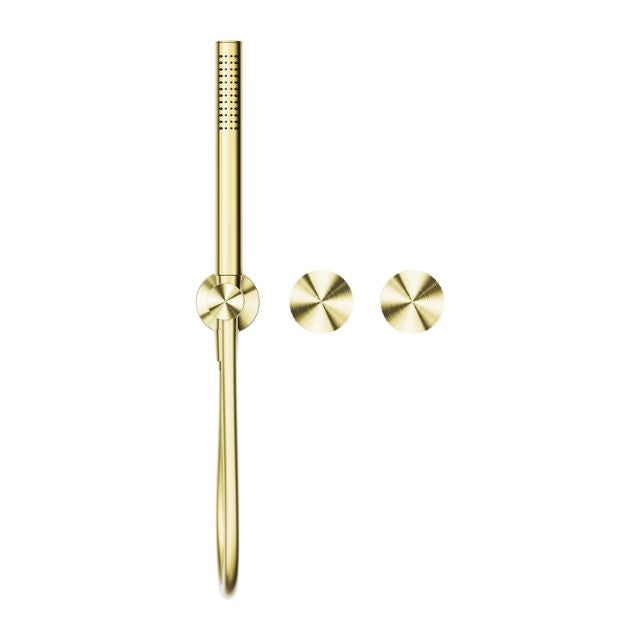 Nero Opal Progressive Shower System Separate Plate Brushed Gold