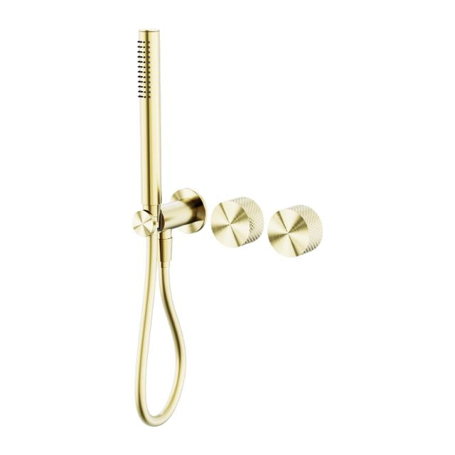 Nero Opal Progressive Shower System Separate Plate Brushed Gold