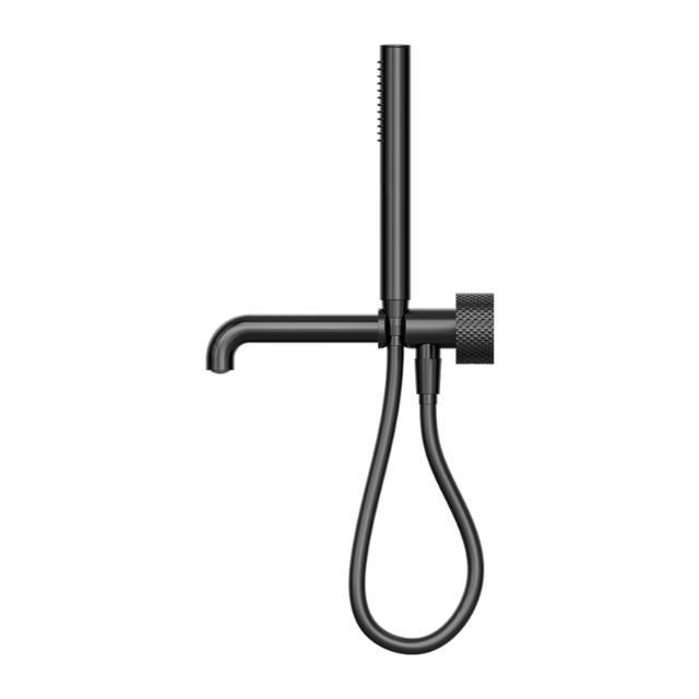 Nero Opal Progressive Shower System Separate Plate With Spout 250mm Graphite