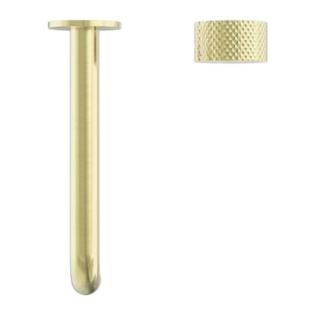 Nero Opal Progressive Wall Basin/Bath Set 185mm Brushed Gold