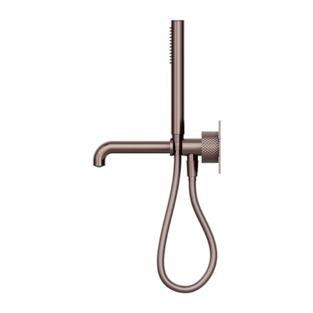 Nero Opal Progressive Shower System With Spout 230mm Brushed Bronze