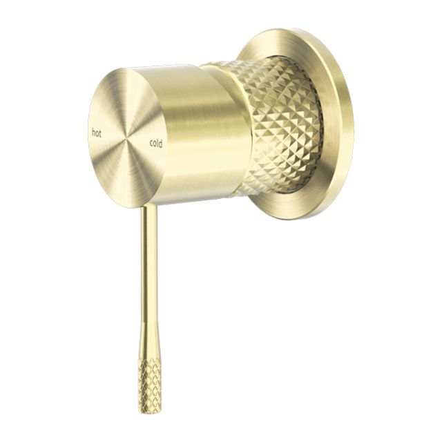 Nero Opal Shower Mixer 60mm Plate Brushed Gold
