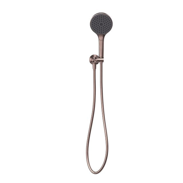 Nero Opal Shower On Bracket With Air Shower II Brushed Bronze