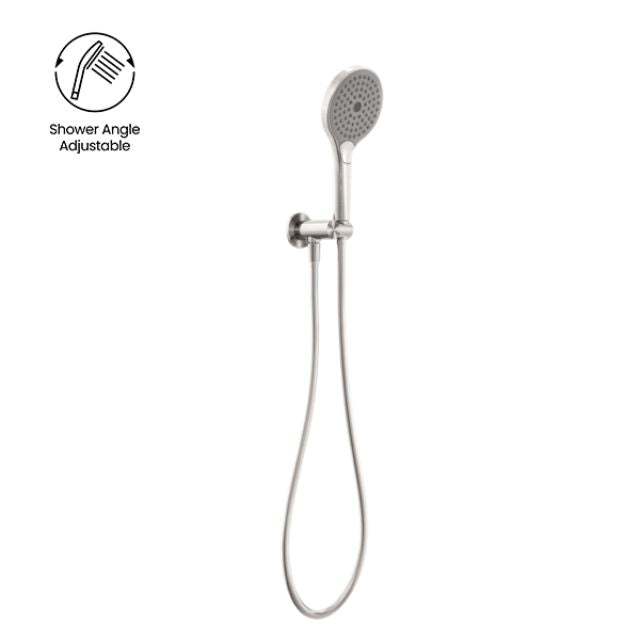 Nero Opal Shower On Bracket With Air Shower II Brushed Nickel