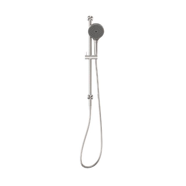 Nero Opal Shower Rail With Air Shower II Brushed Nickel