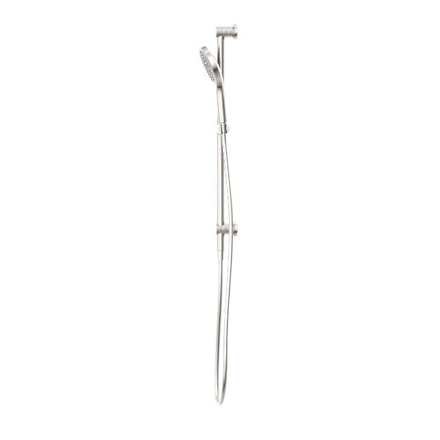 Nero Opal Shower Rail With Air Shower II Brushed Nickel