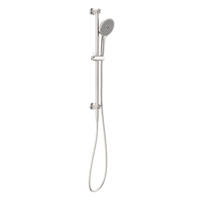 Nero Opal Shower Rail With Air Shower II Brushed Nickel