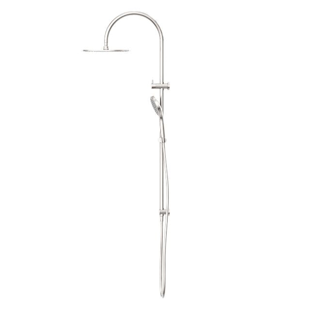 Nero Opal Twin Shower With Air Shower II Brushed Nickel
