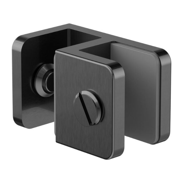 Nero Over Panel Glass to Glass Fitting 10mm Gun Metal