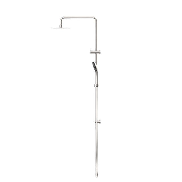 Nero Round Project Twin Shower 4 Star Rating Brushed Nickel
