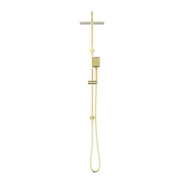 Nero Square Project Twin Shower Brushed Gold