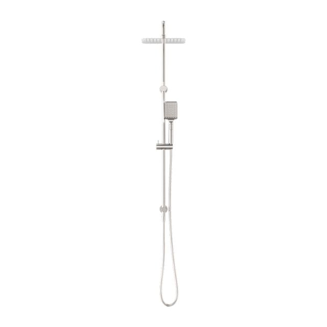 Nero Square Project Twin Shower Brushed Nickel
