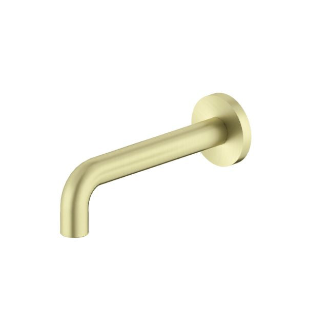 Nero X Plus Wall Basin Set Spout Only 180mm Brushed Gold