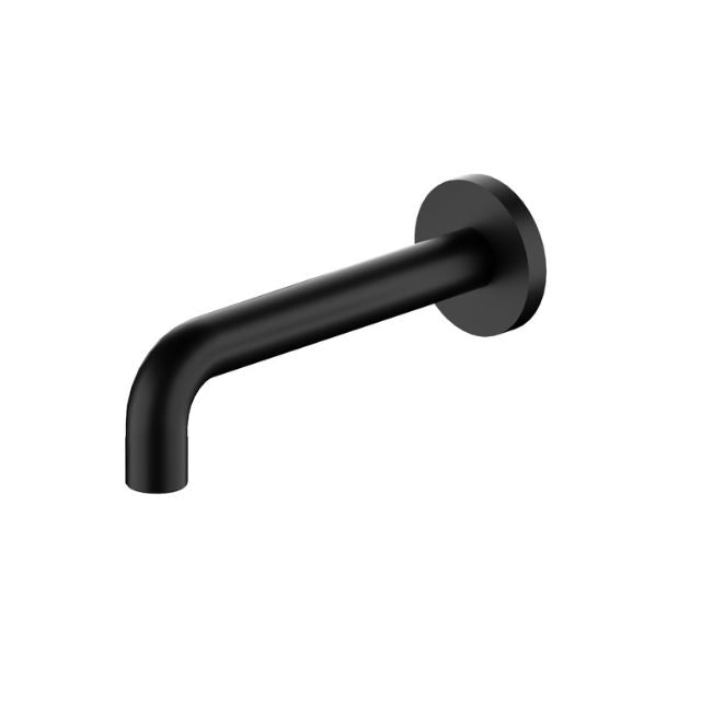 Nero X Plus Wall Basin Set Spout Only 180mm Matte Black