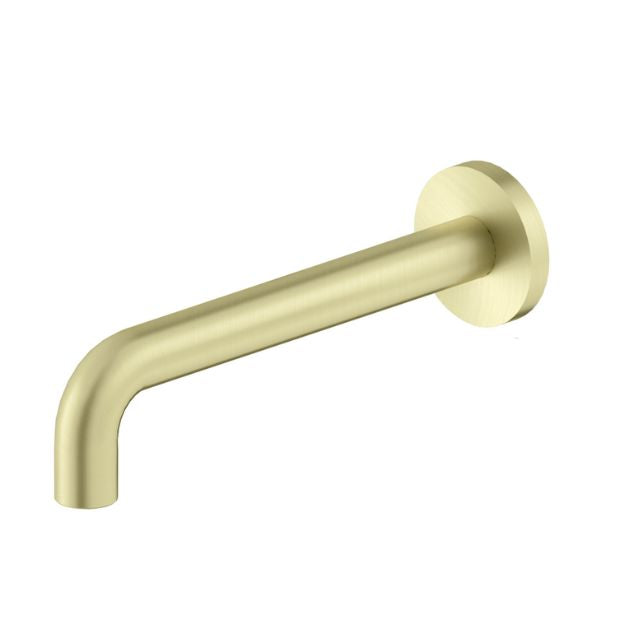 Nero X Plus Wall Basin Set Spout Only 215mm Brushed Gold