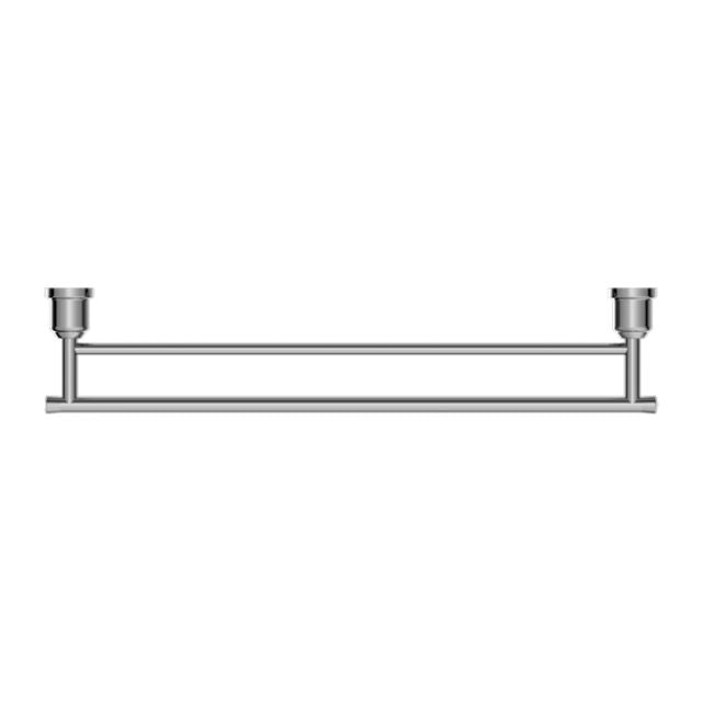 Nero York Double Towel Rail 600mm Chrome