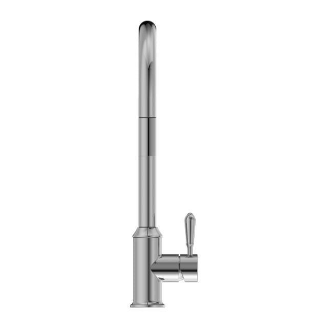 Nero York Pull Out Sink Mixer With Vegie Spray Function With Metal Lever Chrome