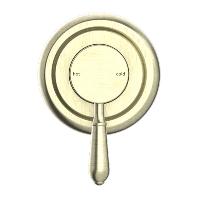 Nero York Shower Mixer With Metal Lever Aged Brass