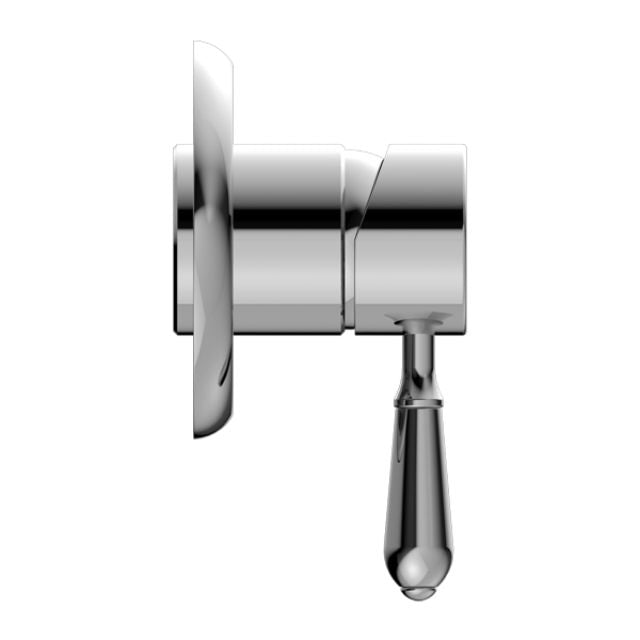 Nero York Shower Mixer With Metal Lever Chrome