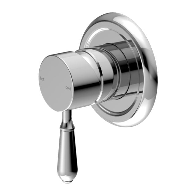 Nero York Shower Mixer With Metal Lever Chrome