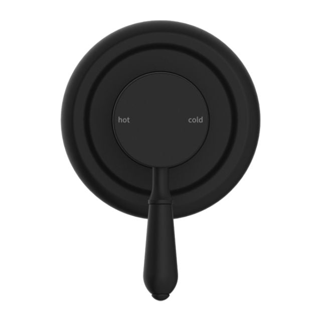 Nero York Shower Mixer With Metal Lever Matte Black