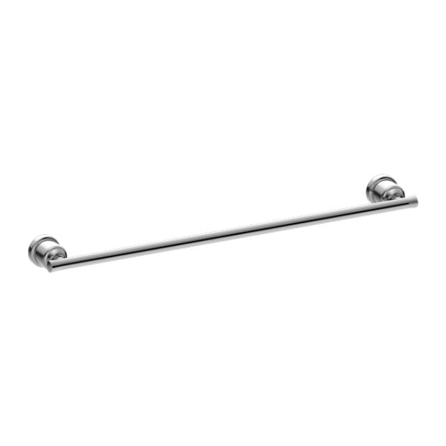 Nero York Single Towel Rail 600mm Chrome
