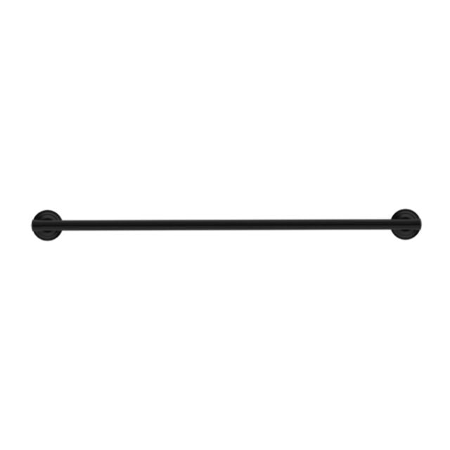 Nero York Single Towel Rail 600mm Matte Black