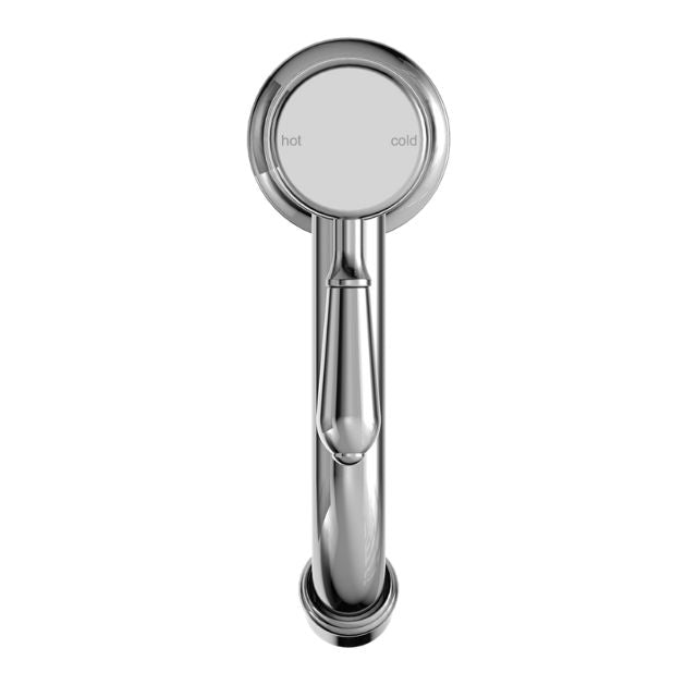 Nero York Straight Basin Mixer With Metal Lever Chrome