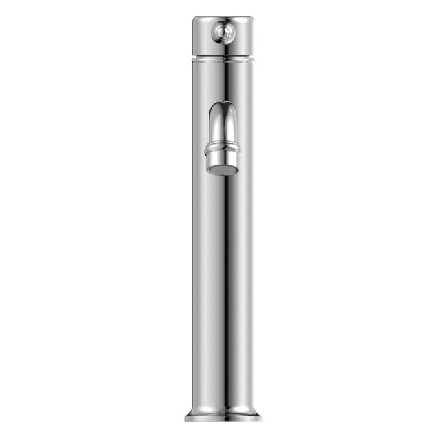 Nero York Straight Tall Basin Mixer With Metal Lever Chrome