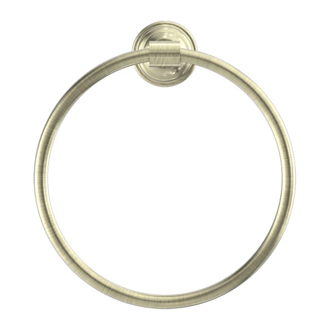 Nero York Towel Ring Aged Brass