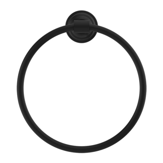 Nero York Towel Ring Matte Black