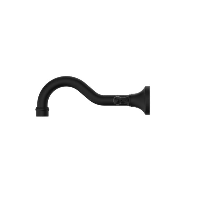 Nero York Wall Basin Set With Metal Lever Matte Black