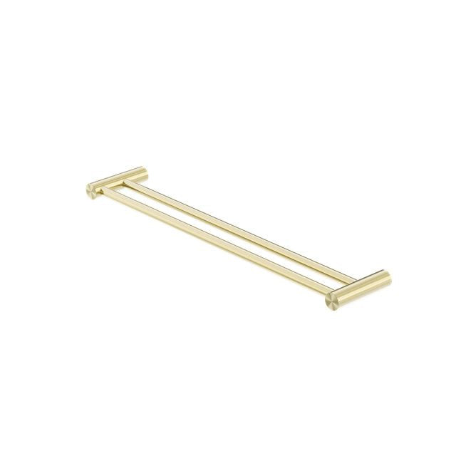 Nero Zen SS316L Double Towel Rail 600mm Brushed Gold