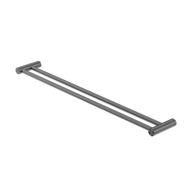 Nero Zen SS316L Double Towel Rail 800mm Graphite