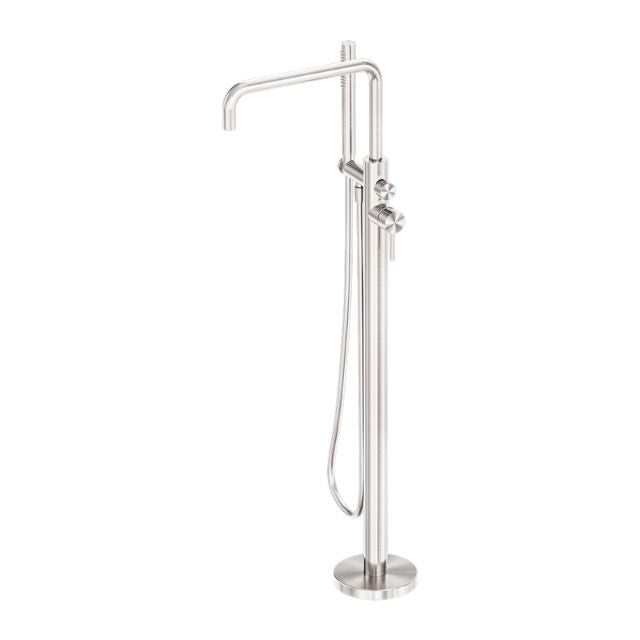 Nero Zen SS316L Freestanding Bath Mixer Brushed Nickel