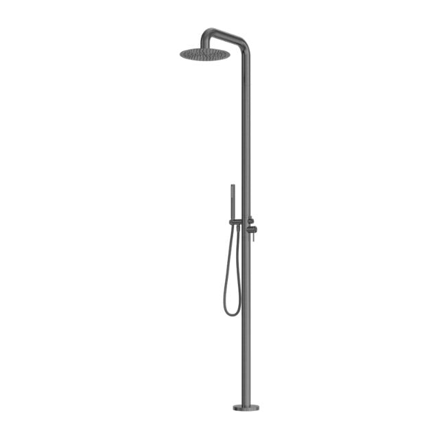 Nero Zen SS316L Outdoor Freestanding Shower Column Graphite