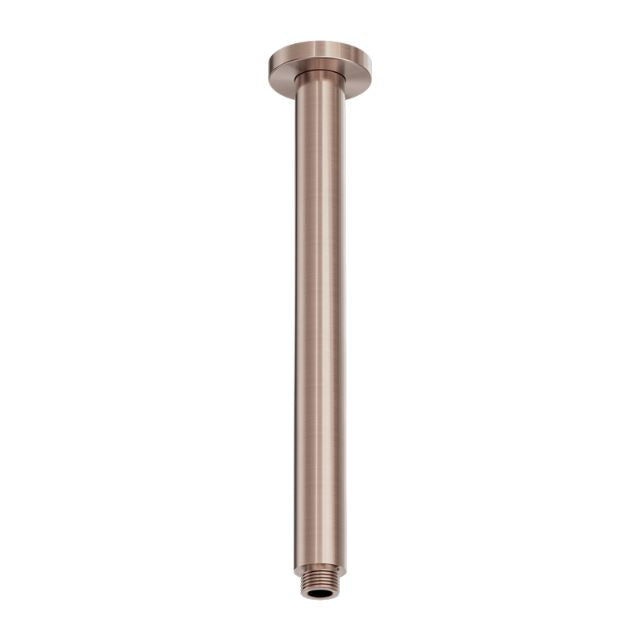 Nero Zen SS316L Round Ceiling Arm 300mm Length Brushed Bronze