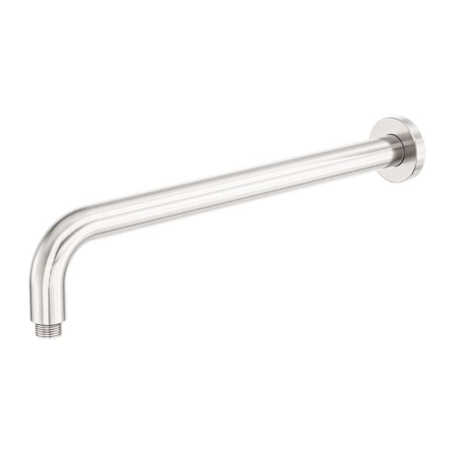 Nero Zen SS316L Round Shower Arm 400mm Length Brushed Nickel