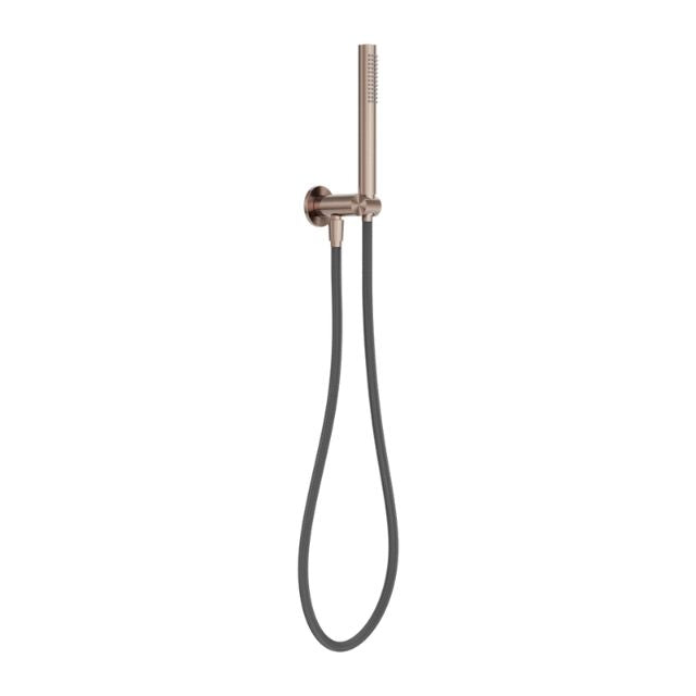 Nero Zen SS316L Shower On Bracket With Outdoor Shower Hose Brushed Bronze