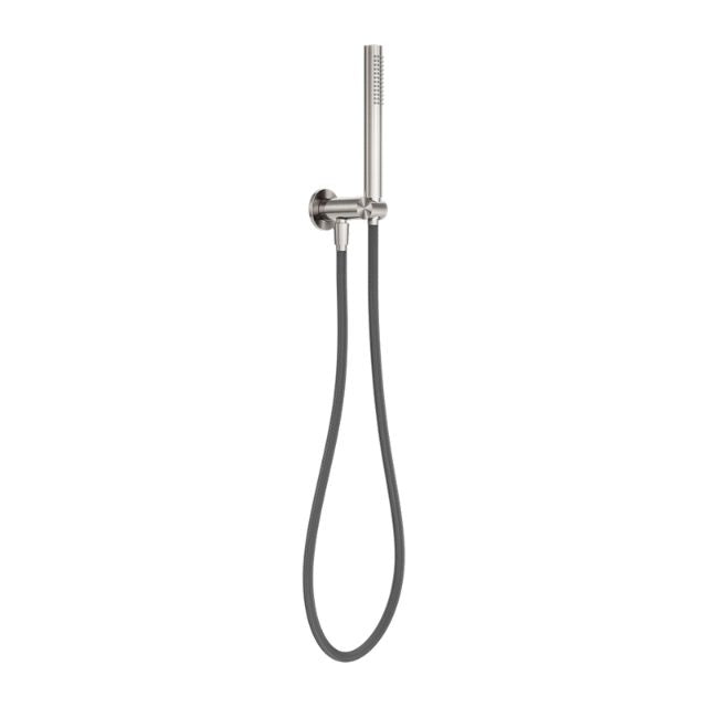Nero Zen SS316L Shower On Bracket With Outdoor Shower Hose Brushed Nickel