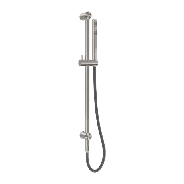 Nero Zen SS316L Shower Rail With Outdoor Shower Hose Brushed Nickel