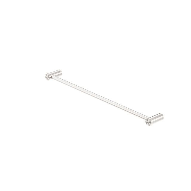 Nero Zen SS316L Single Towel Rail 600mm Brushed Nickel