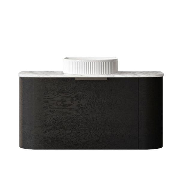 Otti Bondi Wall Hung Curve Vanity - Black Oak