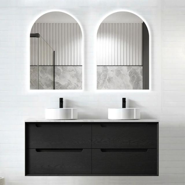 Otti Byron Wall Hung Vanity With Stone Top for Above Counter Basin