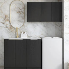 Otti Byron 1715mm Laundry Set A - Black Oak